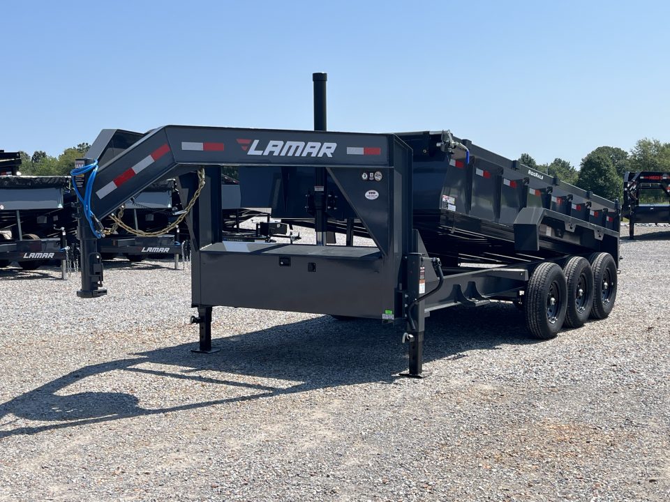 New 2027 Lamar Gooseneck Dump Trailer | 83" x 16' | 21K GVWR