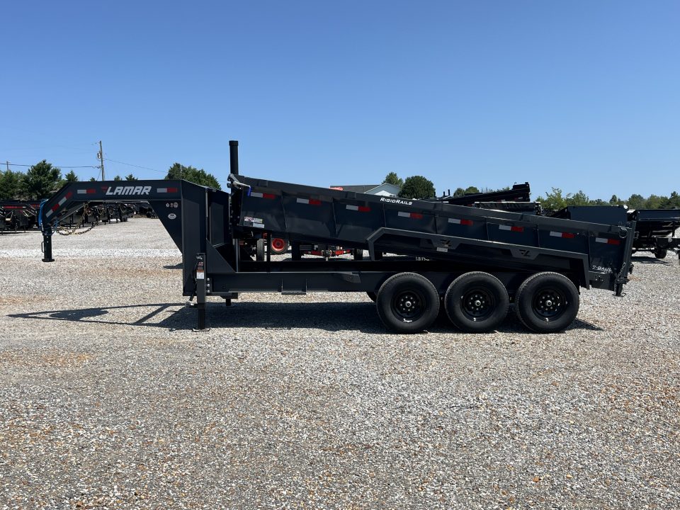 New 2027 Lamar Gooseneck Dump Trailer | 83" x 16' | 21K GVWR