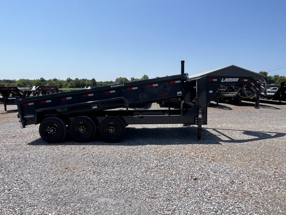 New 2027 Lamar Gooseneck Dump Trailer | 83" x 16' | 21K GVWR