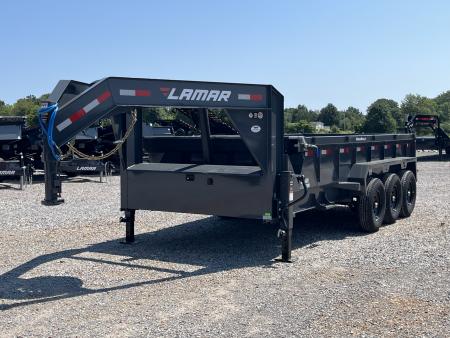 New 2027 Lamar Gooseneck Dump Trailer | 83" x 16' | 21K GVWR