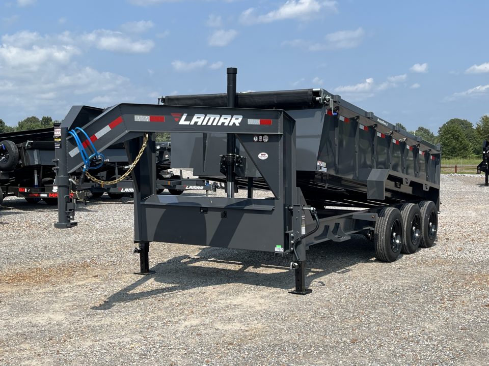New 2027 Lamar Gooseneck Dump Trailer | 83" x 16' | 21K GVWR