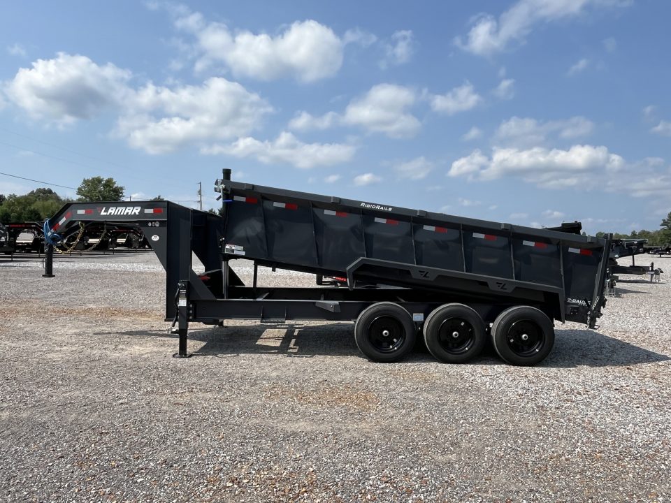 New 2027 Lamar Gooseneck Dump Trailer | 83" x 16' | 21K GVWR