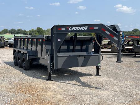 New 2027 Lamar Gooseneck Dump Trailer | 83" x 16' | 21K GVWR