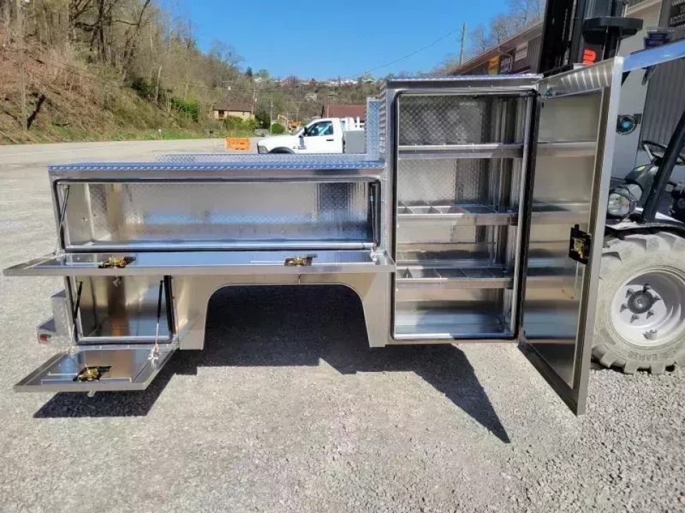 New Martin Truck Bodies Aluminum HFSB Service Body 8' SRW Tall Front Compartment