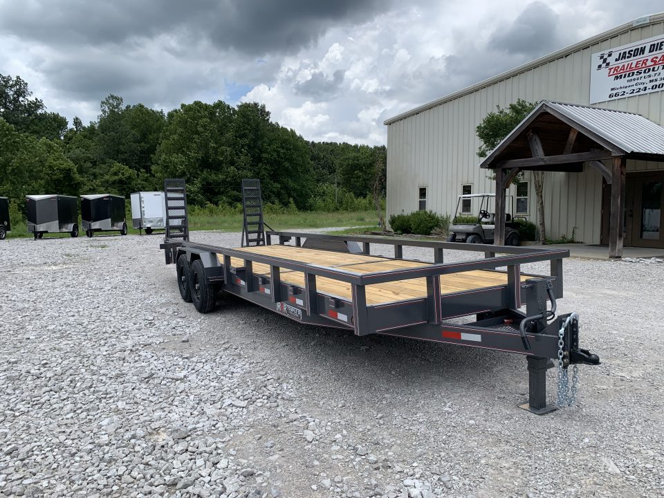 New 2026 Triple R 82X22+2 14K EQUIPMENT TRAILER WITH STAND UP RAMPS - 3X3 TUBE TOP
