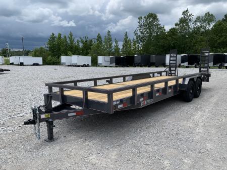 New 2026 Triple R 82X22+2 14K EQUIPMENT TRAILER WITH STAND UP RAMPS - 3X3 TUBE TOP