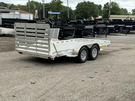 New 2027 Aluma 7814TA-TG 78" x 14' Tandem Utility Trailer
