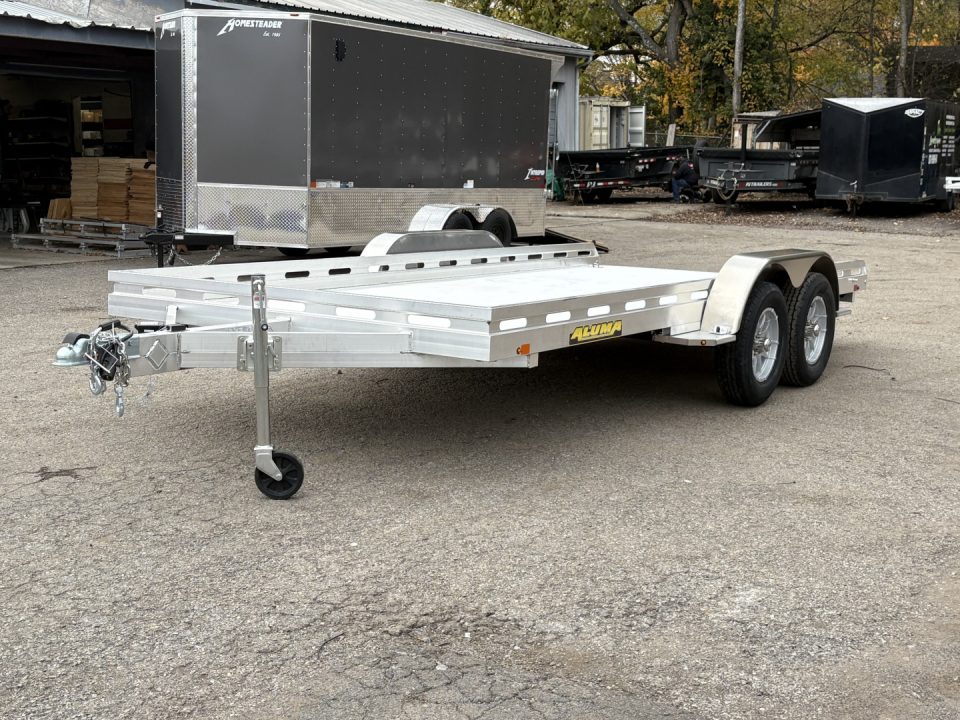New 2027 Aluma 8016TA-EL-R 81" x 16' Aluminum Car / Racing Trailer