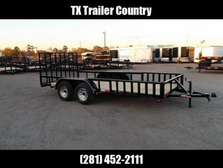 New 2026 J&C Trailers 83x20 Utility Trailer / ATV Trailer / Side by Side Trailer / 4ft Rear Ramp Gate / 5ft Side Load Ramps / Electric Brakes / Pipetop