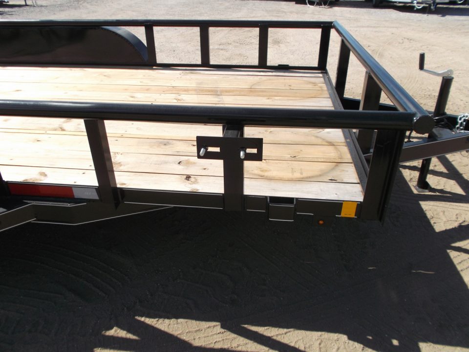New 2026 J&C Trailers 83x14 Tandem Utility Trailer / Pipetop / 4ft Ramp Gate / Electric Brakes / 2" Bulldog Coupler