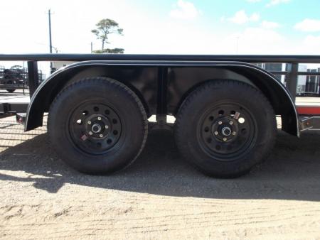 New 2026 J&C Trailers 83x14 Tandem Utility Trailer / Pipetop / 4ft Ramp Gate / Electric Brakes / 2" Bulldog Coupler