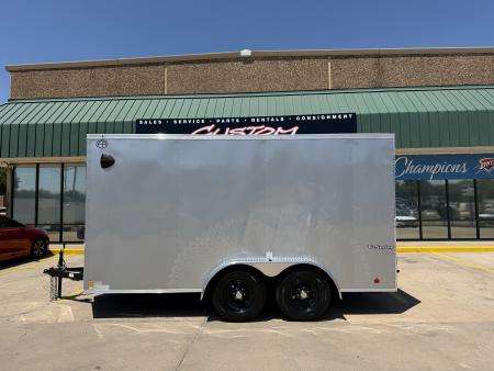 New #056646 2027 FOREST RIVER TA3 7 X 14 TANDEM AXLE 10K ENCLOSED W/ REAR RAMP DOOR