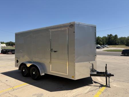 New #056646 2027 FOREST RIVER TA3 7 X 14 TANDEM AXLE 10K ENCLOSED W/ REAR RAMP DOOR