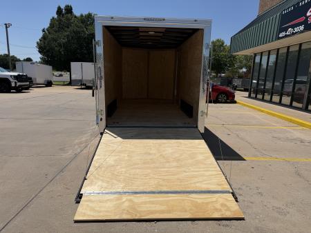 New #056646 2027 FOREST RIVER TA3 7 X 14 TANDEM AXLE 10K ENCLOSED W/ REAR RAMP DOOR