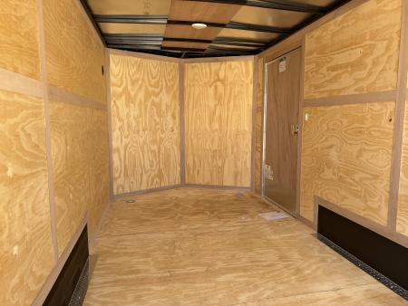 New #056646 2027 FOREST RIVER TA3 7 X 14 TANDEM AXLE 10K ENCLOSED W/ REAR RAMP DOOR