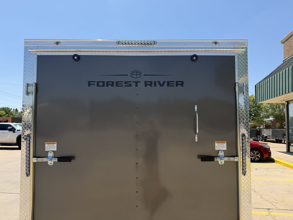 New #097976 2027 FOREST RIVER TA2 7 X 14 TANDEM AXLE 7K ENCLOSED W/ REAR RAMP DOOR