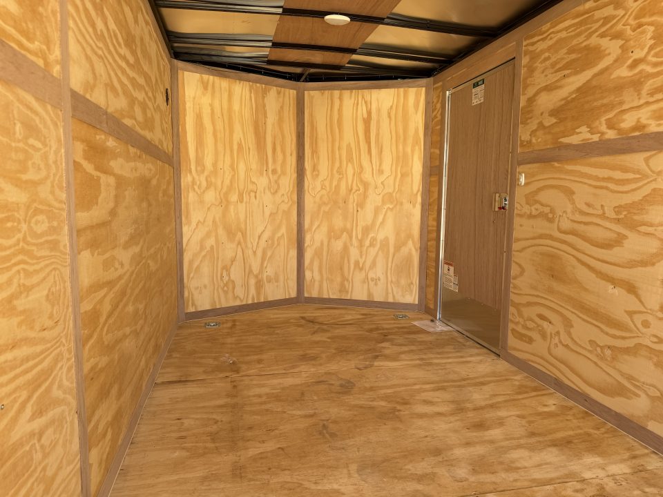 New #097976 2027 FOREST RIVER TA2 7 X 14 TANDEM AXLE 7K ENCLOSED W/ REAR RAMP DOOR