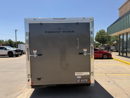 New #097976 2027 FOREST RIVER TA2 7 X 14 TANDEM AXLE 7K ENCLOSED W/ REAR RAMP DOOR
