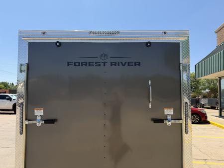 New #097976 2027 FOREST RIVER TA2 7 X 14 TANDEM AXLE 7K ENCLOSED W/ REAR RAMP DOOR