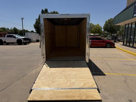 New #097976 2027 FOREST RIVER TA2 7 X 14 TANDEM AXLE 7K ENCLOSED W/ REAR RAMP DOOR