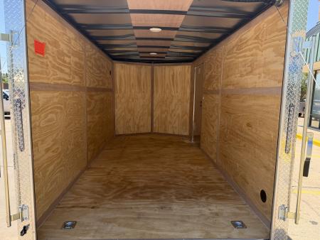 New #097976 2027 FOREST RIVER TA2 7 X 14 TANDEM AXLE 7K ENCLOSED W/ REAR RAMP DOOR