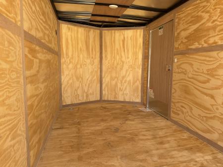 New #097976 2027 FOREST RIVER TA2 7 X 14 TANDEM AXLE 7K ENCLOSED W/ REAR RAMP DOOR