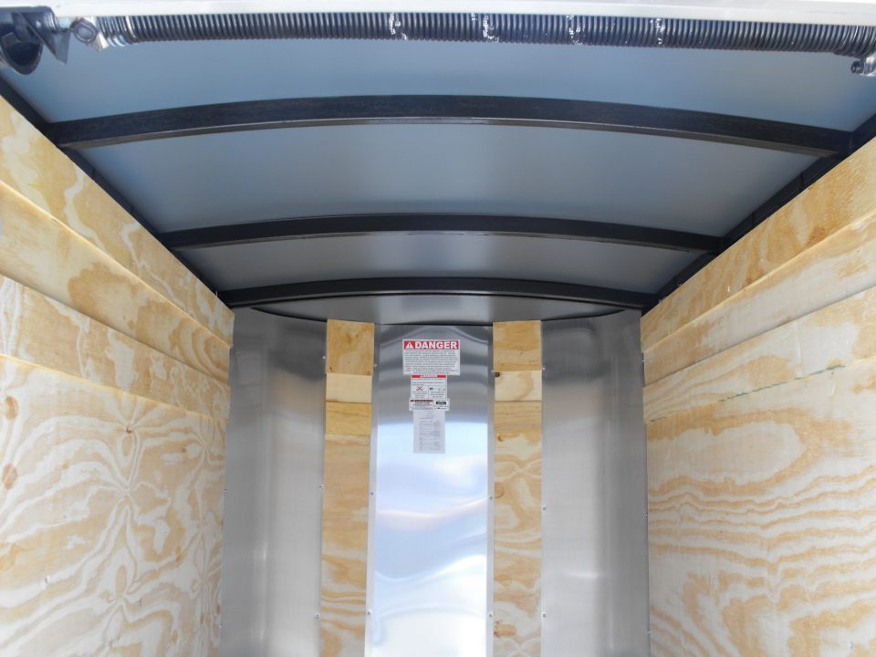 New Enclosed Trailer 4 X 6 Ramp 5' Interior Silver Mist