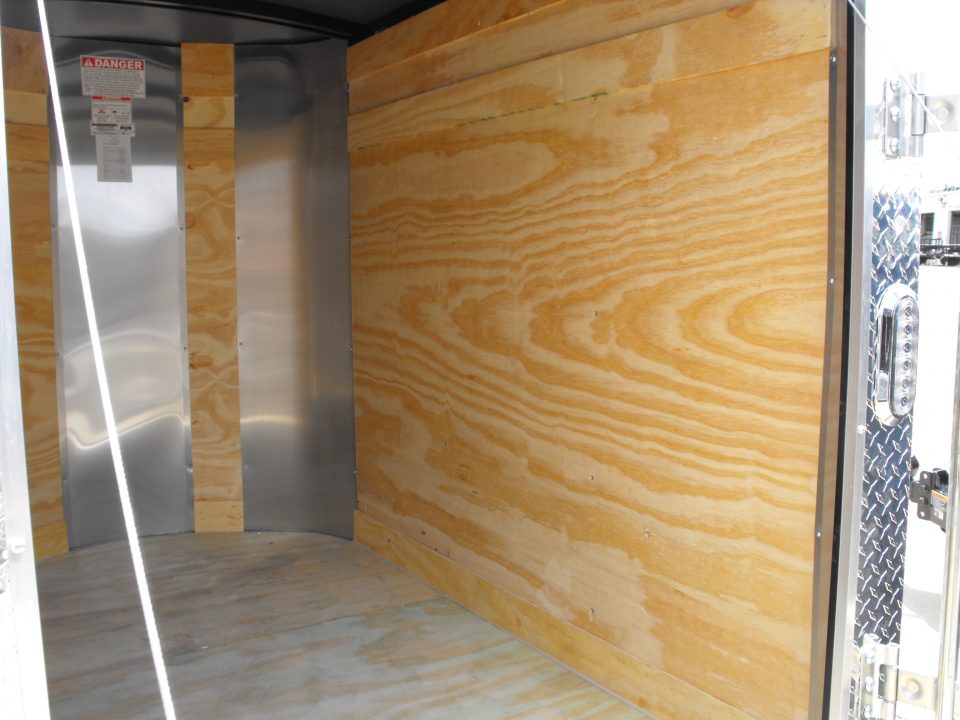 New Enclosed Trailer 4 X 6 Ramp 5' Interior Silver Mist