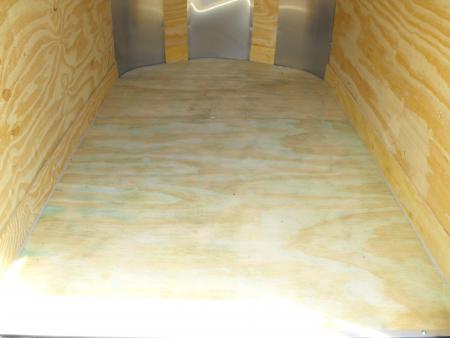 New Enclosed Trailer 4 X 6 Ramp 5' Interior Silver Mist