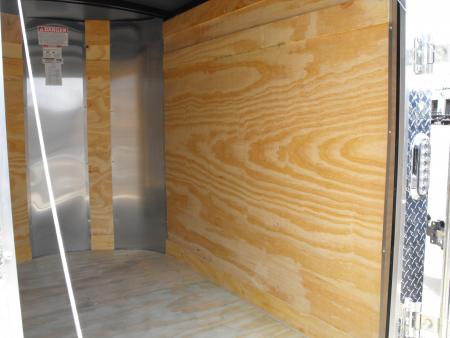 New Enclosed Trailer 4 X 6 Ramp 5' Interior Silver Mist