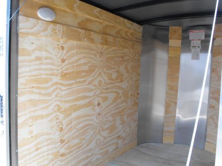 New Enclosed Trailer 4 X 6 Ramp 5' Interior Silver Mist