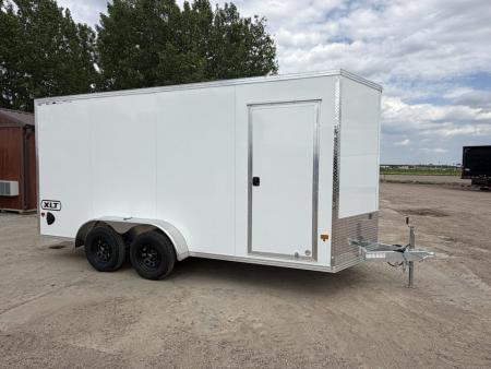 New 2027 ALCOM 7x16 All Aluminum Extra Height Cargo / Enclosed Trailer
