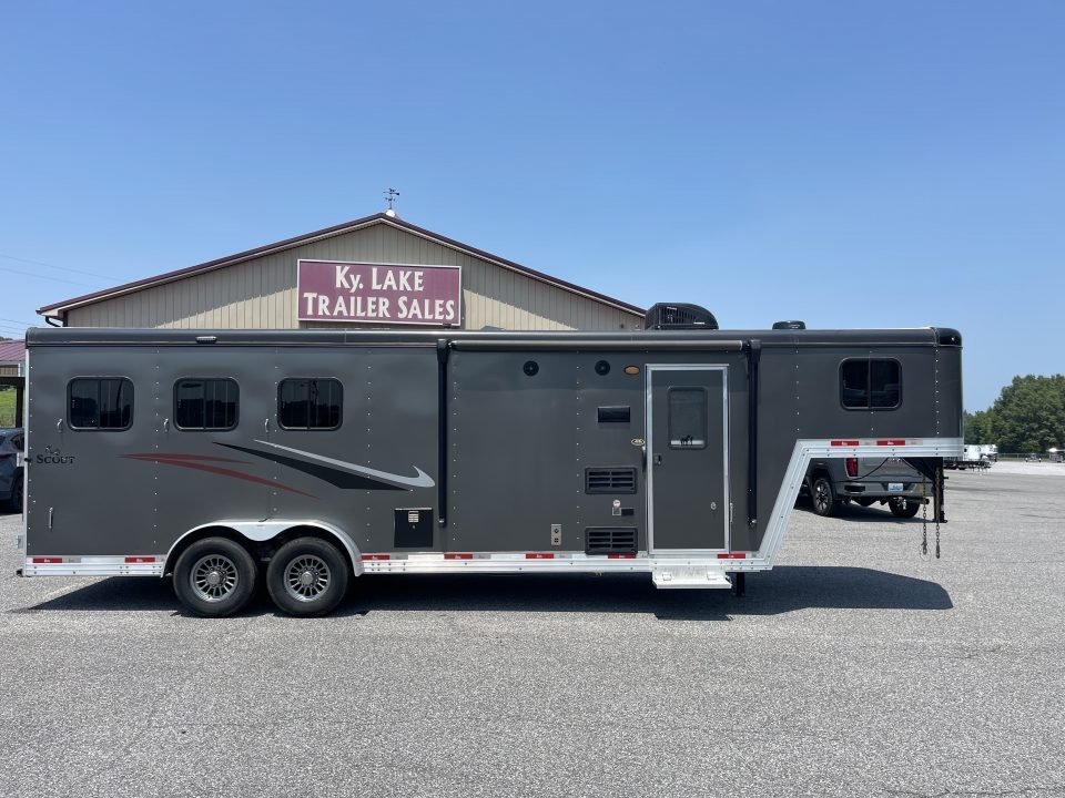 Used 2022 Bison Trailers SCOUT 7308 Horse Trailer