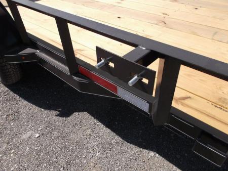 New 2027 J&C Trailers 77x12 Utility Trailer / C-Channel Wrap Tongue / 2" Bulldog Coupler / 4ft Ramp Gate
