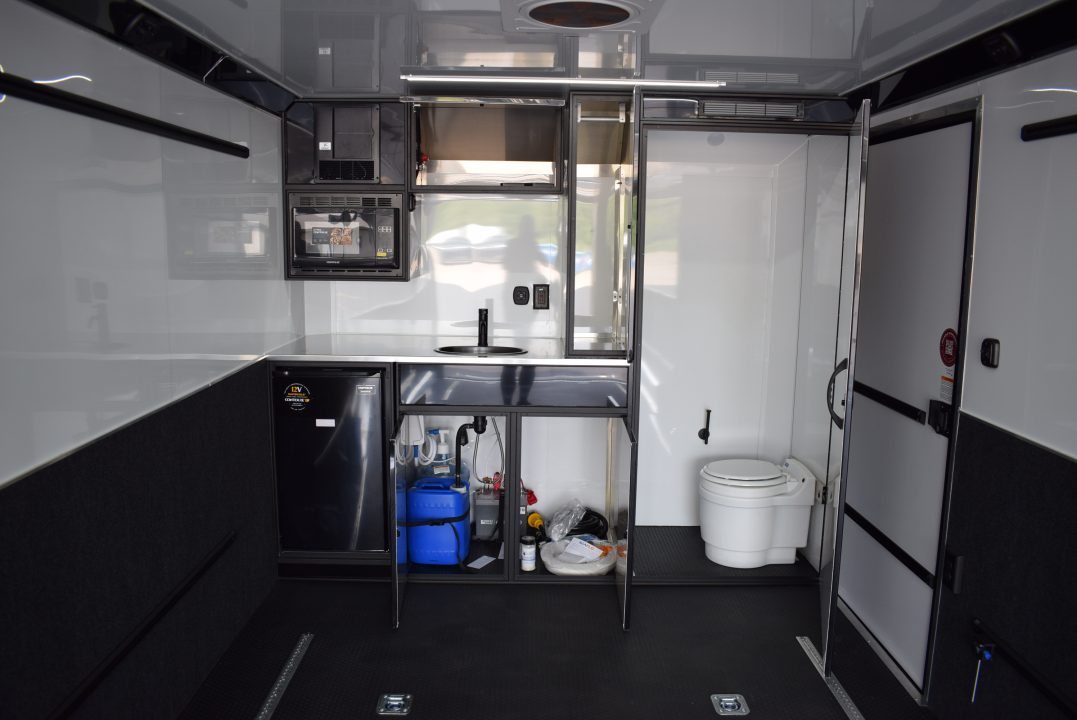 New ATC 8.5x24 ROM450 CAR / RACE HAULER / BATHROOM / SINK / MICRO / REF.