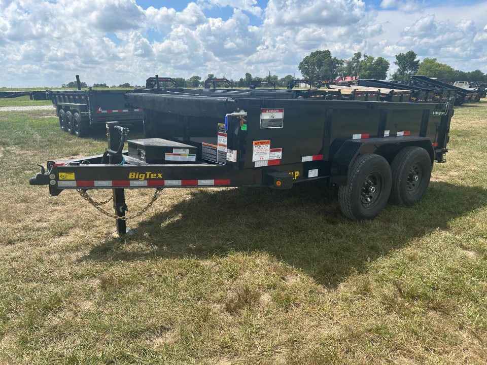 New 2027 Big Tex 83x12 Tandem 14K Dump w/ 2' Sides & Slide In Ramps