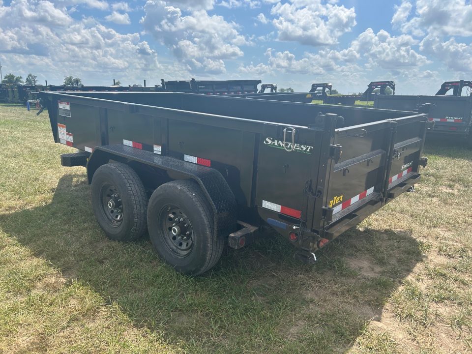 New 2027 Big Tex 83x12 Tandem 14K Dump w/ 2' Sides & Slide In Ramps