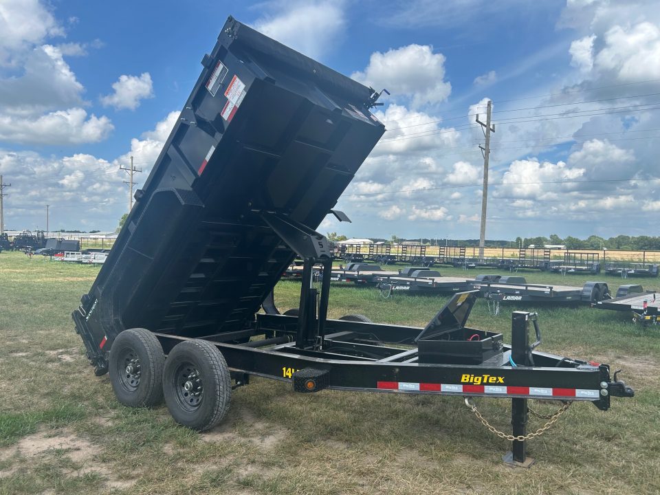 New 2027 Big Tex 83x12 Tandem 14K Dump w/ 2' Sides & Slide In Ramps