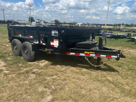 New 2027 Big Tex 83x12 Tandem 14K Dump w/ 2' Sides & Slide In Ramps