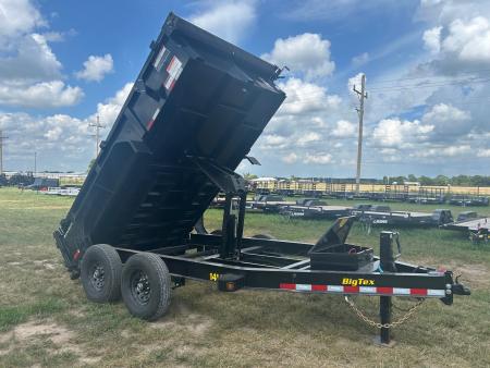 New 2027 Big Tex 83x12 Tandem 14K Dump w/ 2' Sides & Slide In Ramps