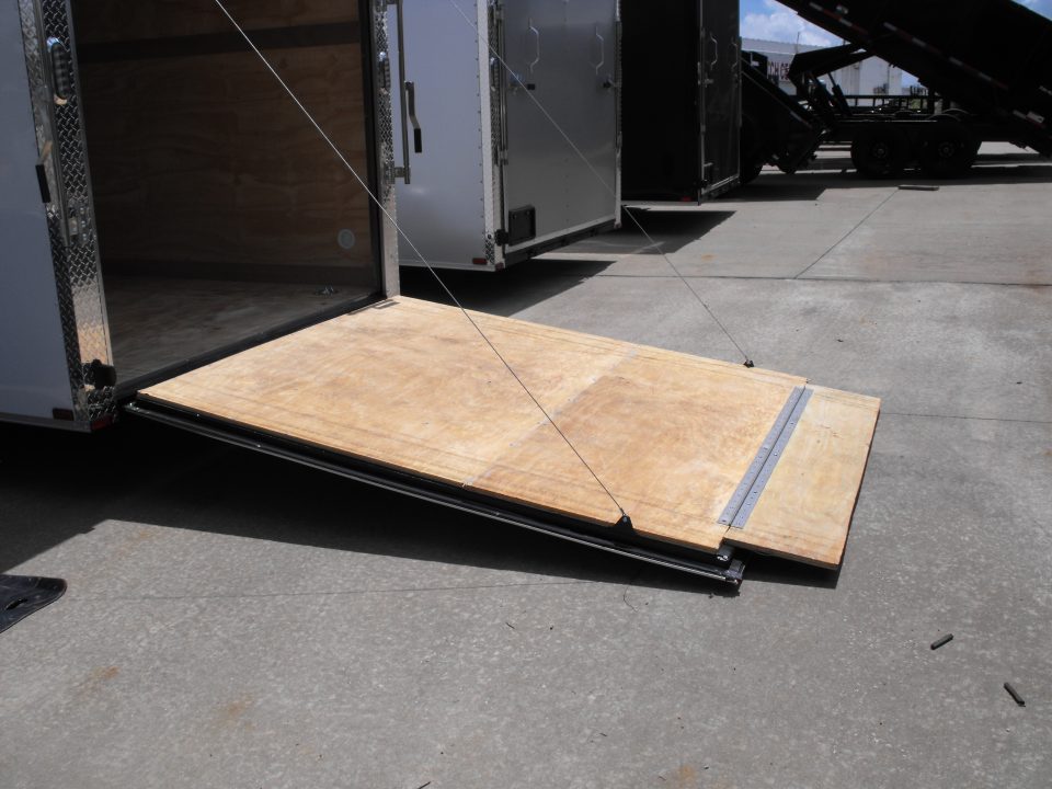 New Enclosed Trailer 7 x 12 Ramp Door 7' Interior White In Color