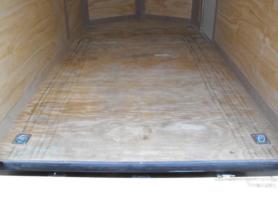 New Enclosed Trailer 7 x 12 Ramp Door 7' Interior White In Color