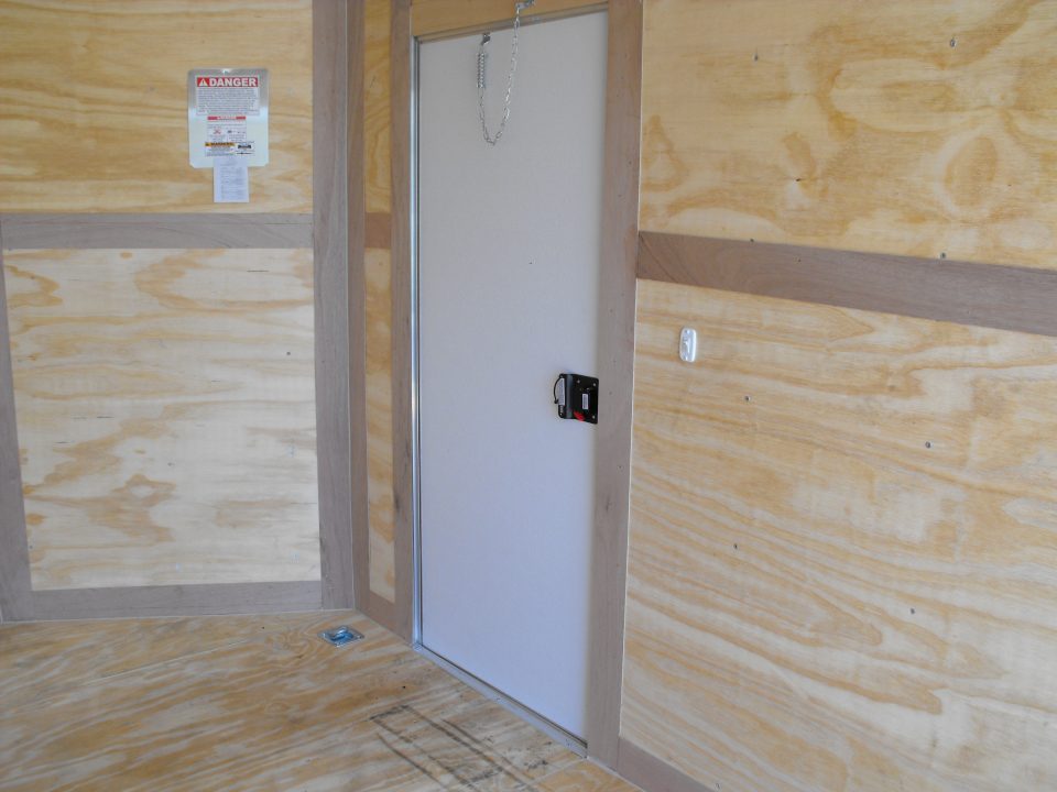 New Enclosed Trailer 7 x 12 Ramp Door 7' Interior White In Color