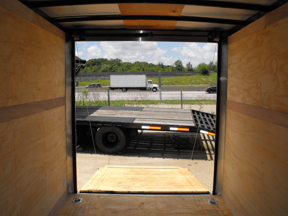 New Enclosed Trailer 7 x 12 Ramp Door 7' Interior White In Color