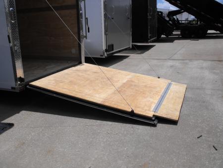 New Enclosed Trailer 7 x 12 Ramp Door 7' Interior White In Color