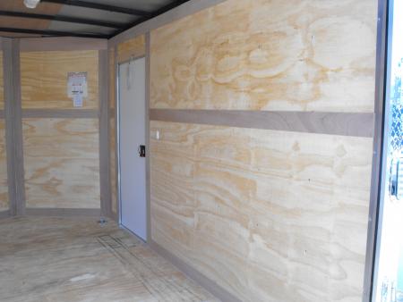 New Enclosed Trailer 7 x 12 Ramp Door 7' Interior White In Color
