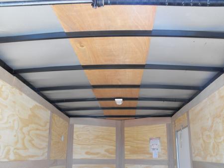 New Enclosed Trailer 7 x 12 Ramp Door 7' Interior White In Color