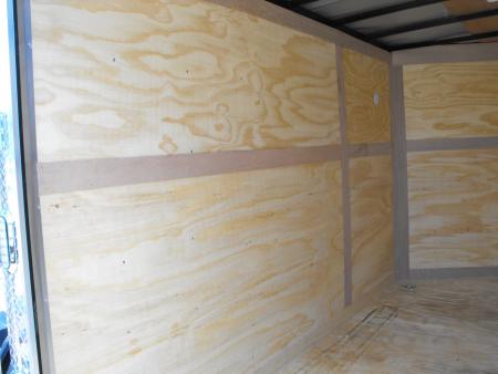 New Enclosed Trailer 7 x 12 Ramp Door 7' Interior White In Color