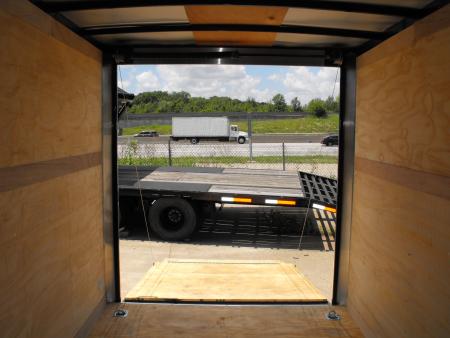 New Enclosed Trailer 7 x 12 Ramp Door 7' Interior White In Color