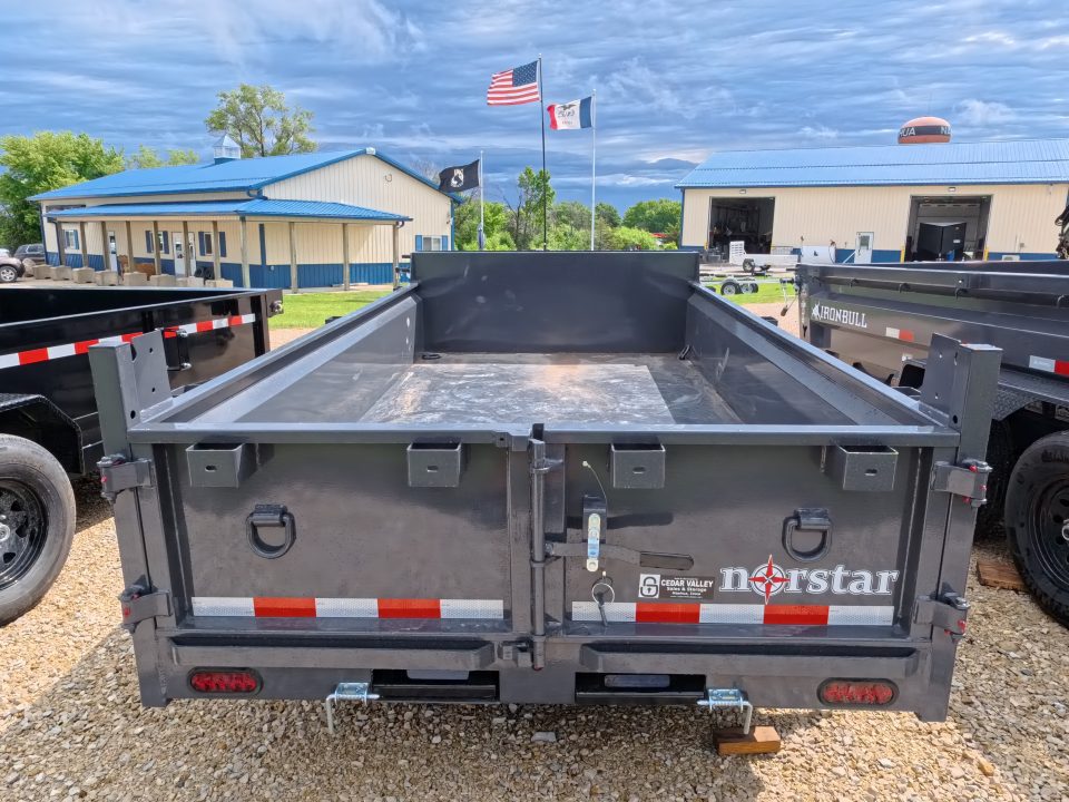 New 2027 Norstar 72 x 12 DCB Dump Trailer with 10K GVWR, ST225/75 R15 LRD 8 Ply Tires